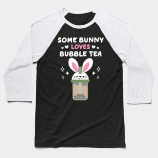 Bubble Tea Lover Kawaii Bunny Baseball T-Shirt